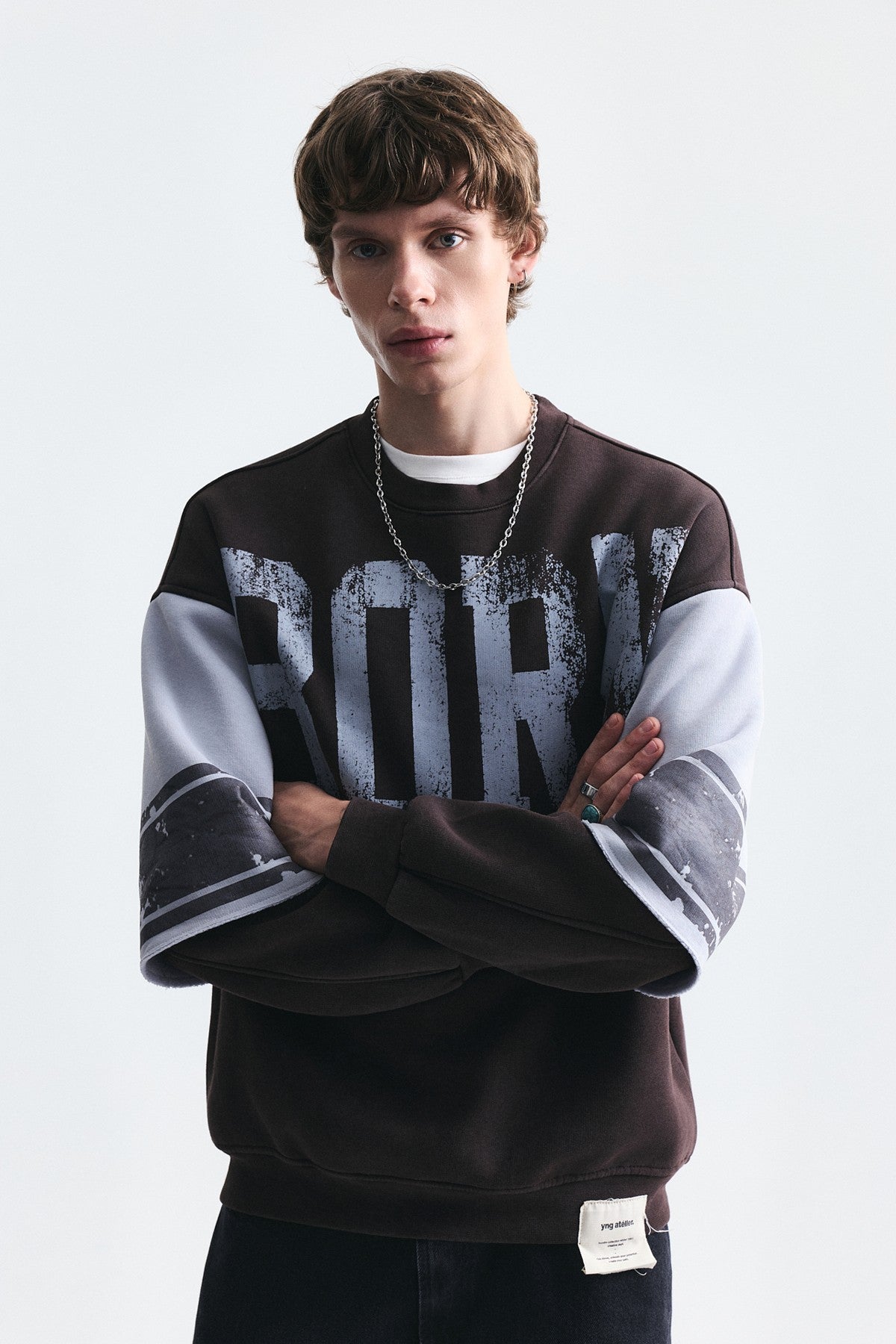 Oversize Çift Kollu Sweatshirt