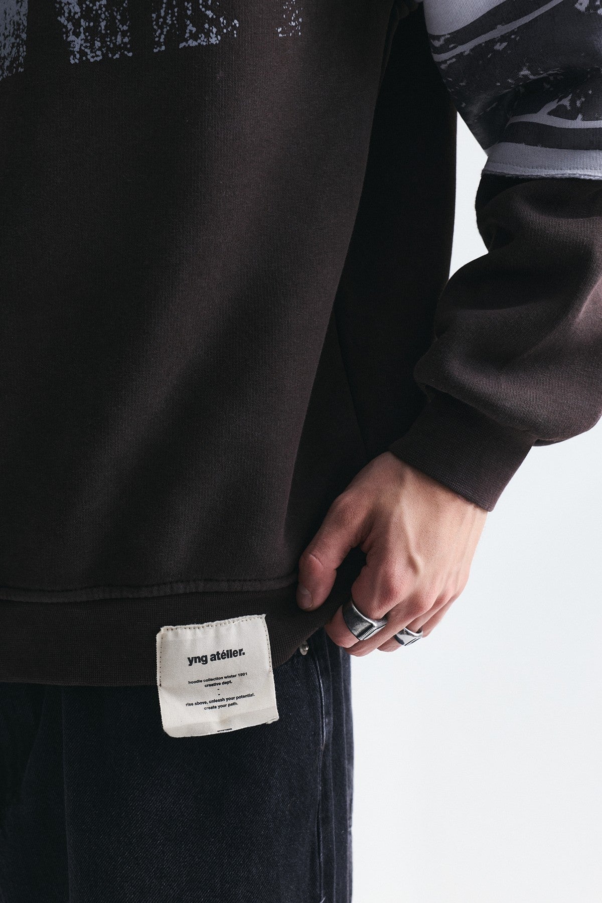 Oversize Çift Kollu Sweatshirt