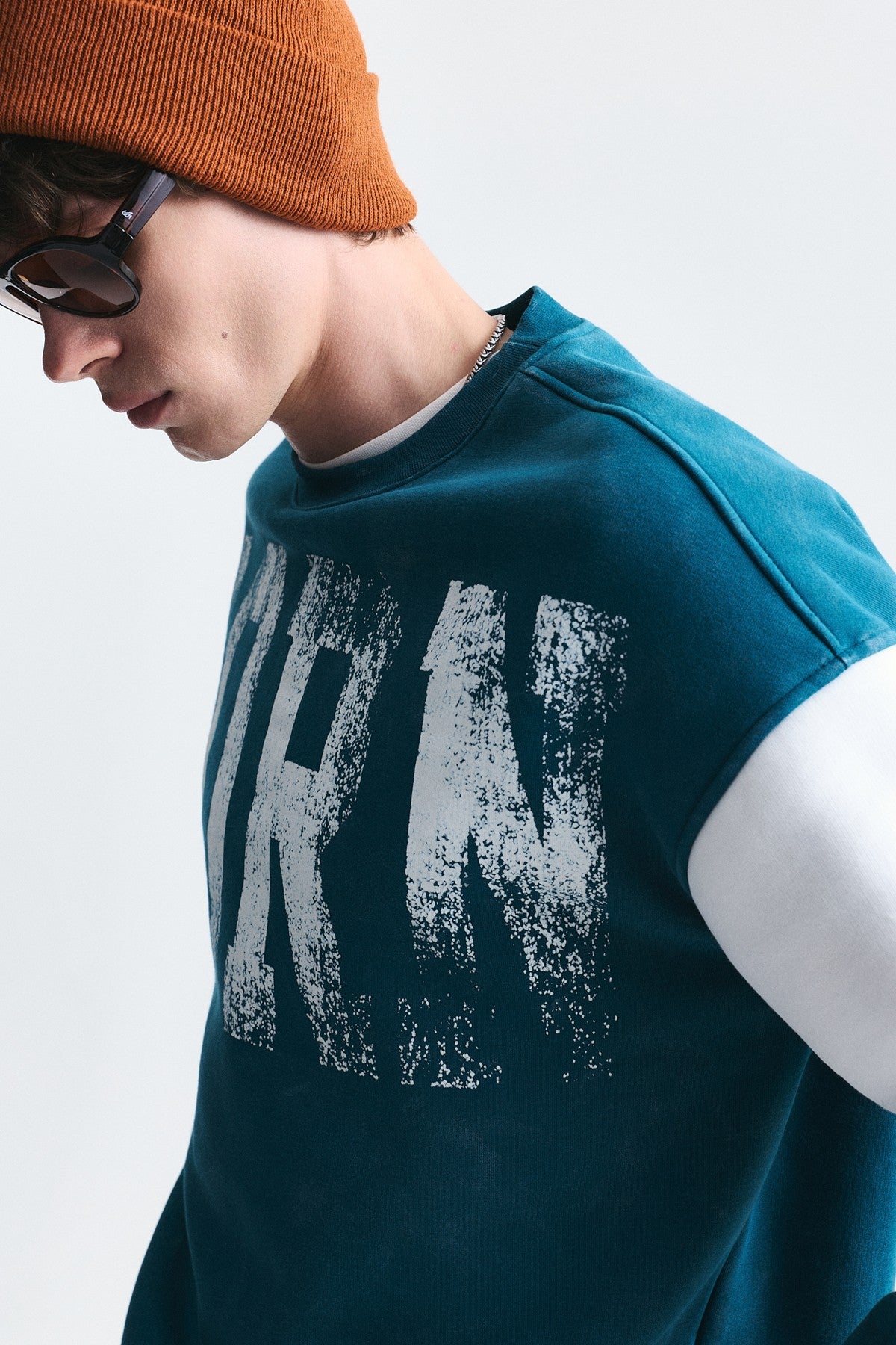 Oversize Çift Kollu Sweatshirt