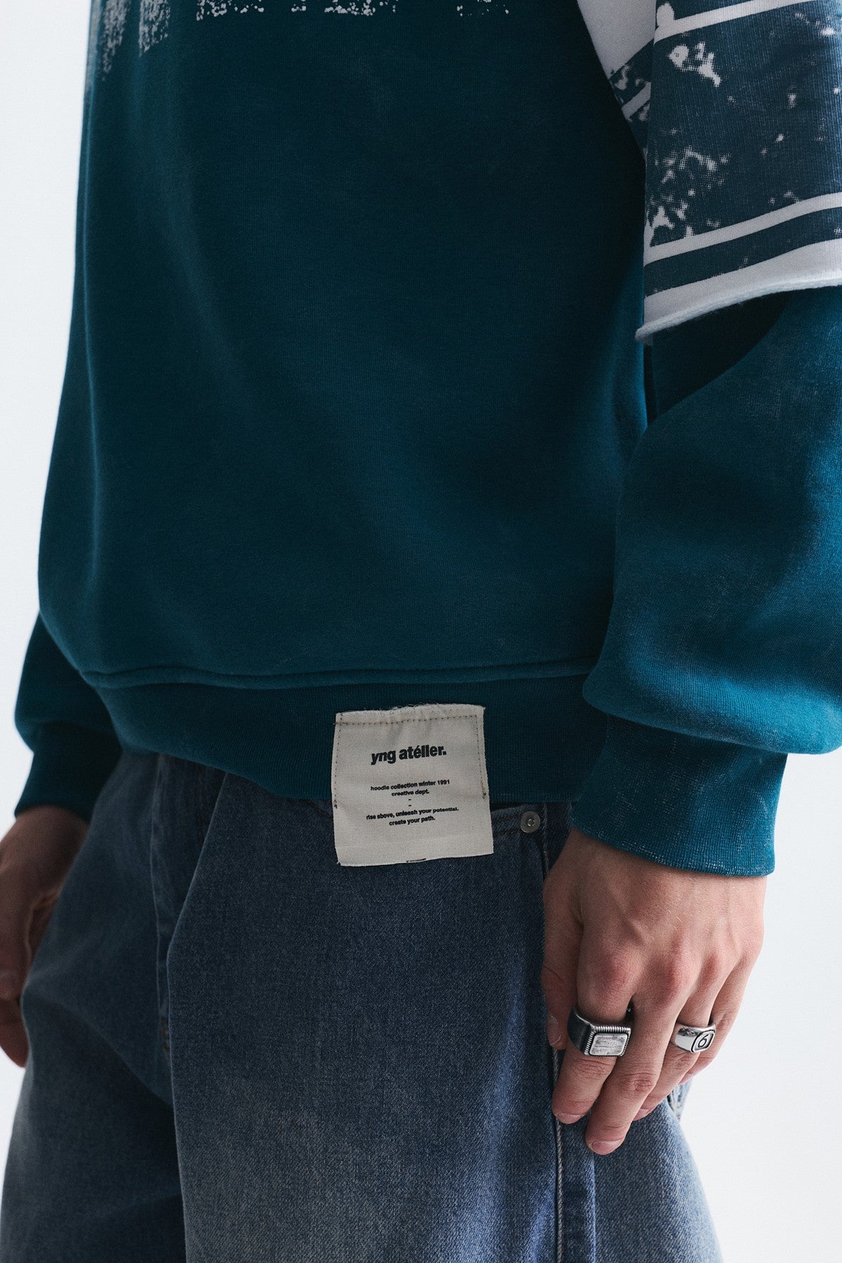 Oversize Çift Kollu Sweatshirt