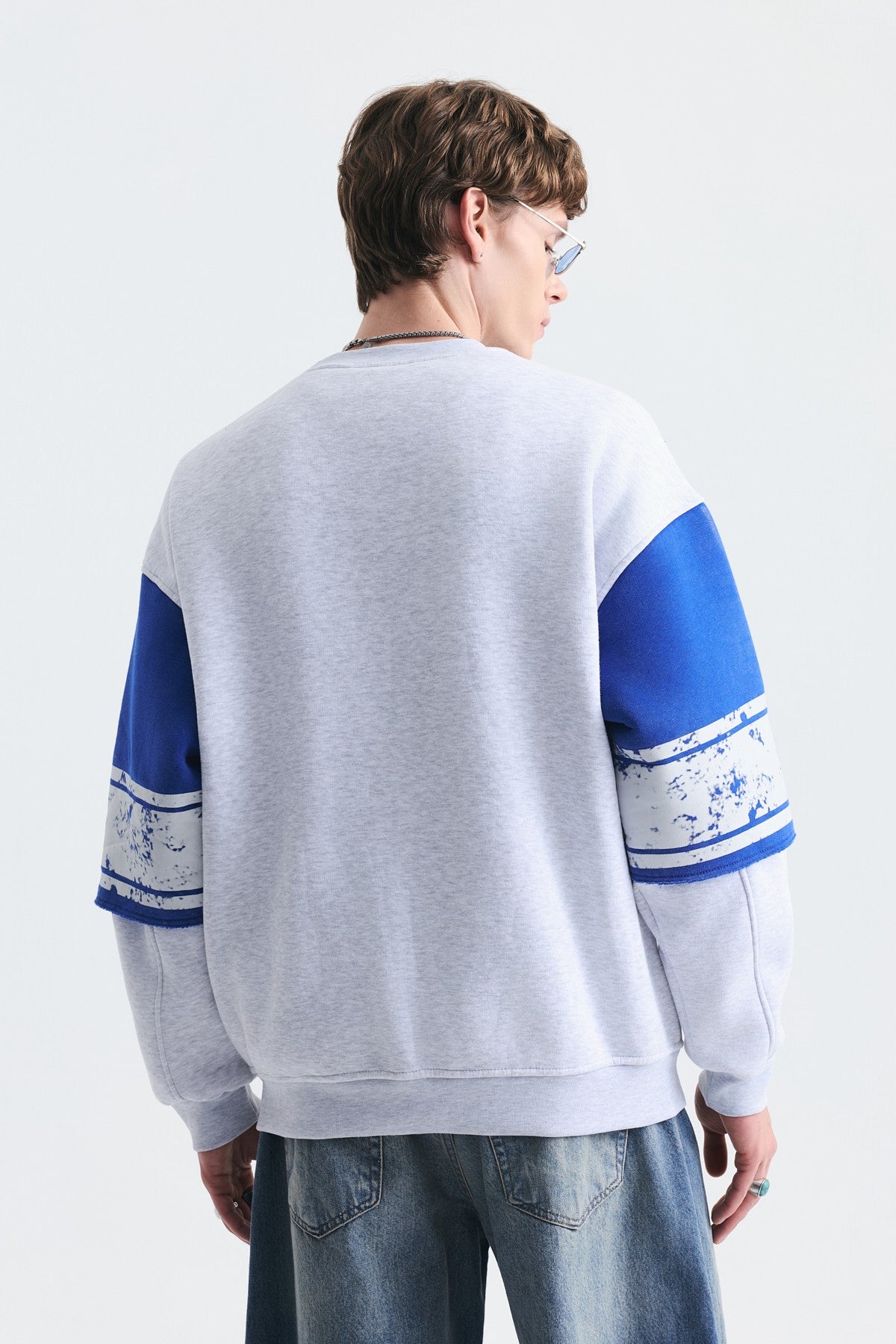 Oversize Çift Kollu Sweatshirt