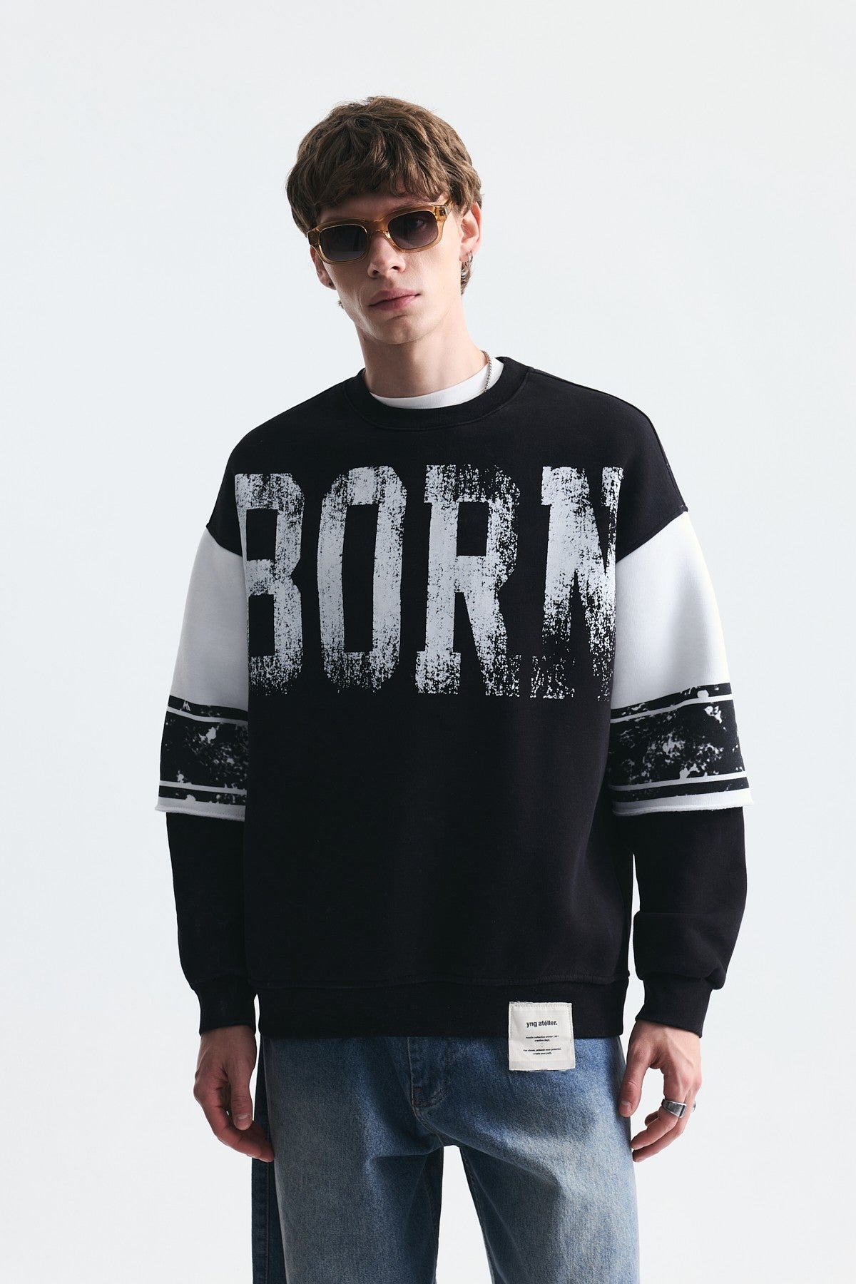 Oversize Çift Kollu Sweatshirt