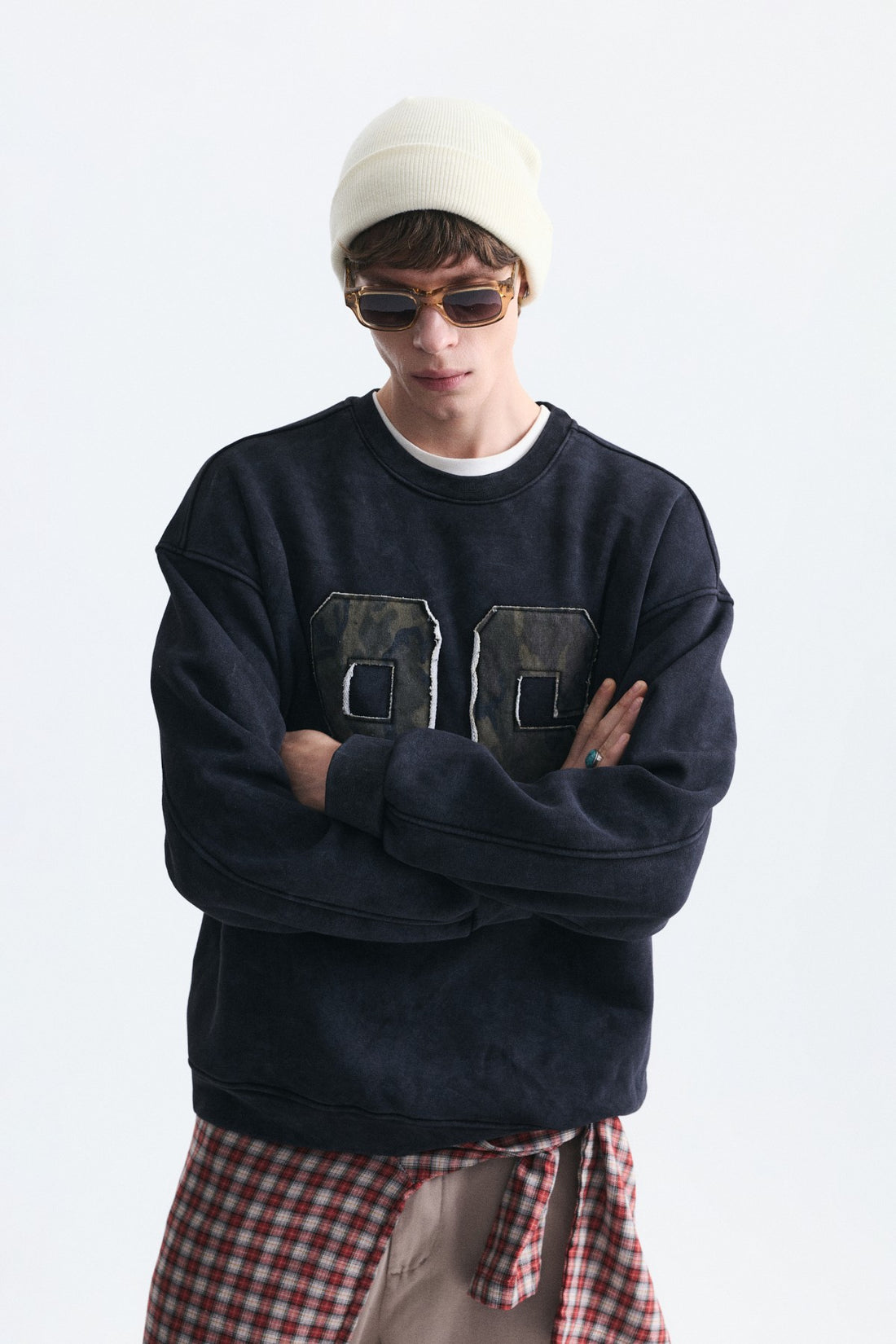 Oversize Bisiklet Yaka Sweatshirt