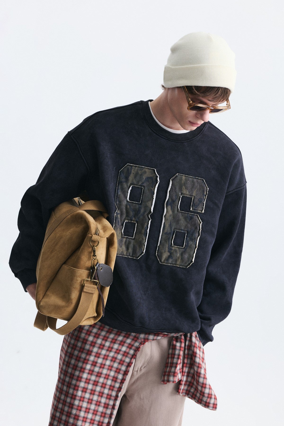 Oversize Bisiklet Yaka Sweatshirt