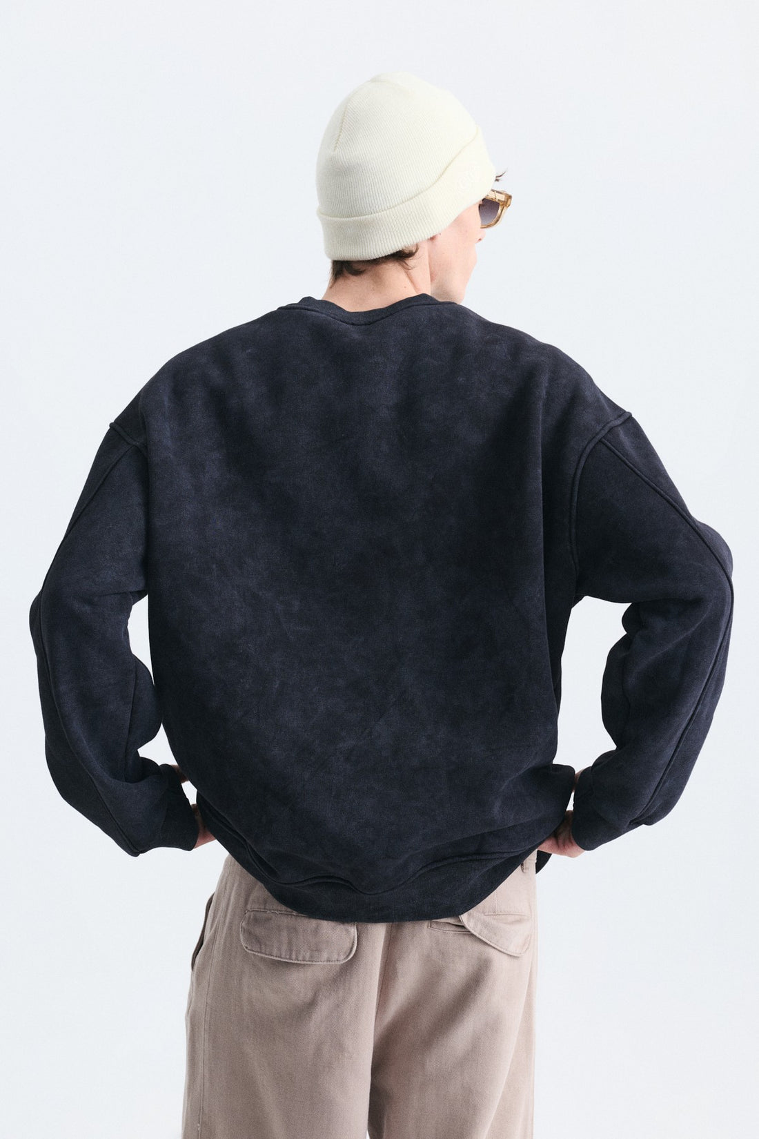 Oversize Bisiklet Yaka Sweatshirt