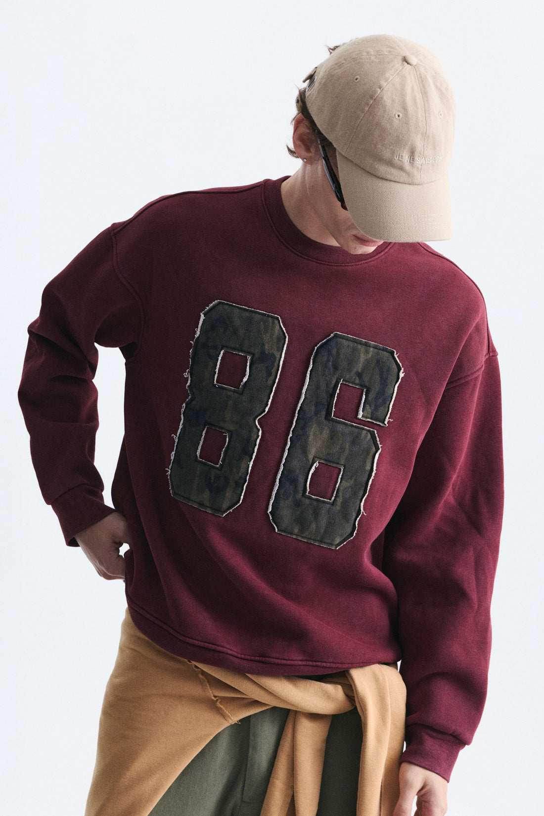 Oversize Bisiklet Yaka Sweatshirt