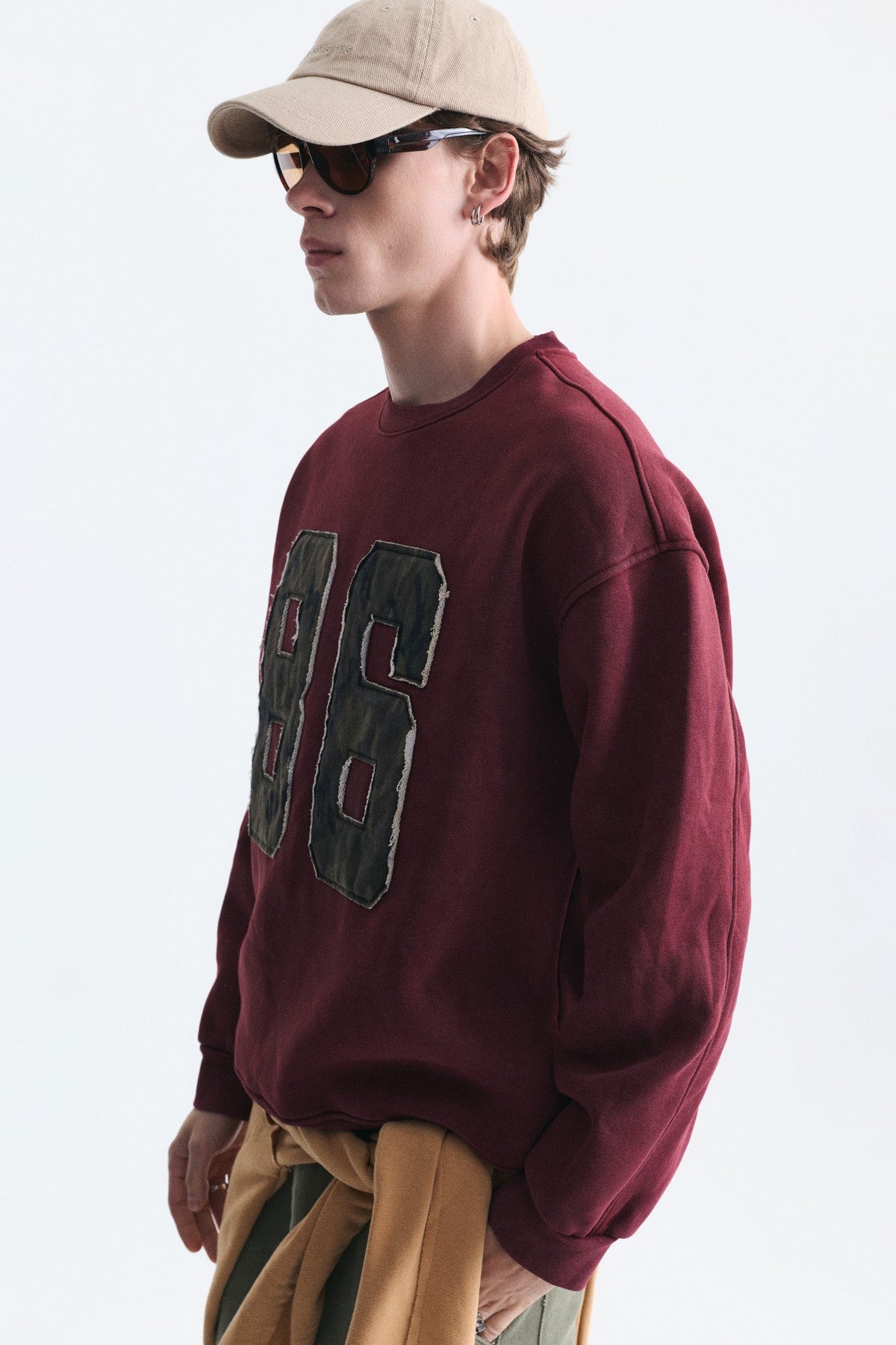 Oversize Bisiklet Yaka Sweatshirt