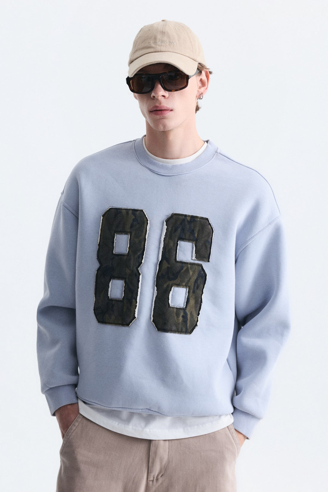 Oversize Bisiklet Yaka Sweatshirt
