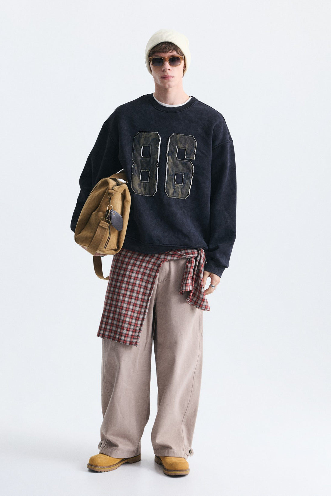 Oversize Bisiklet Yaka Sweatshirt