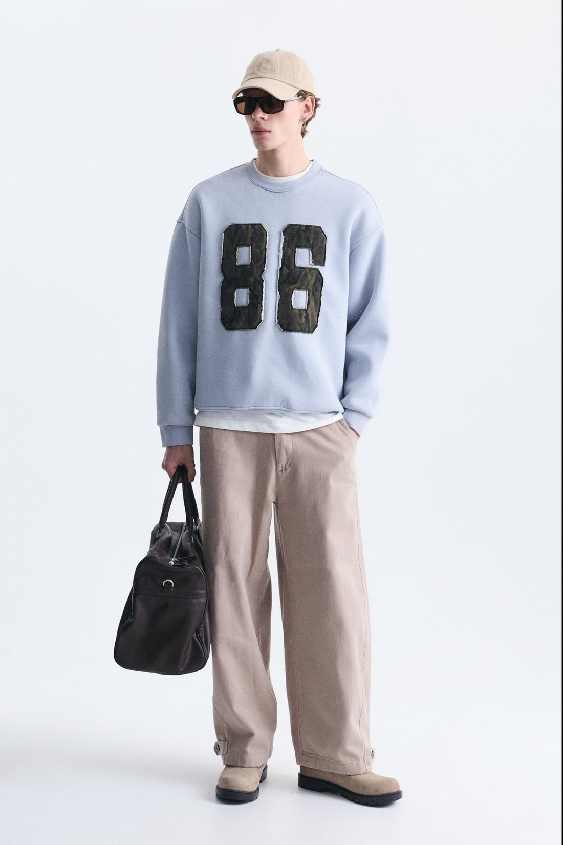Oversize Bisiklet Yaka Sweatshirt