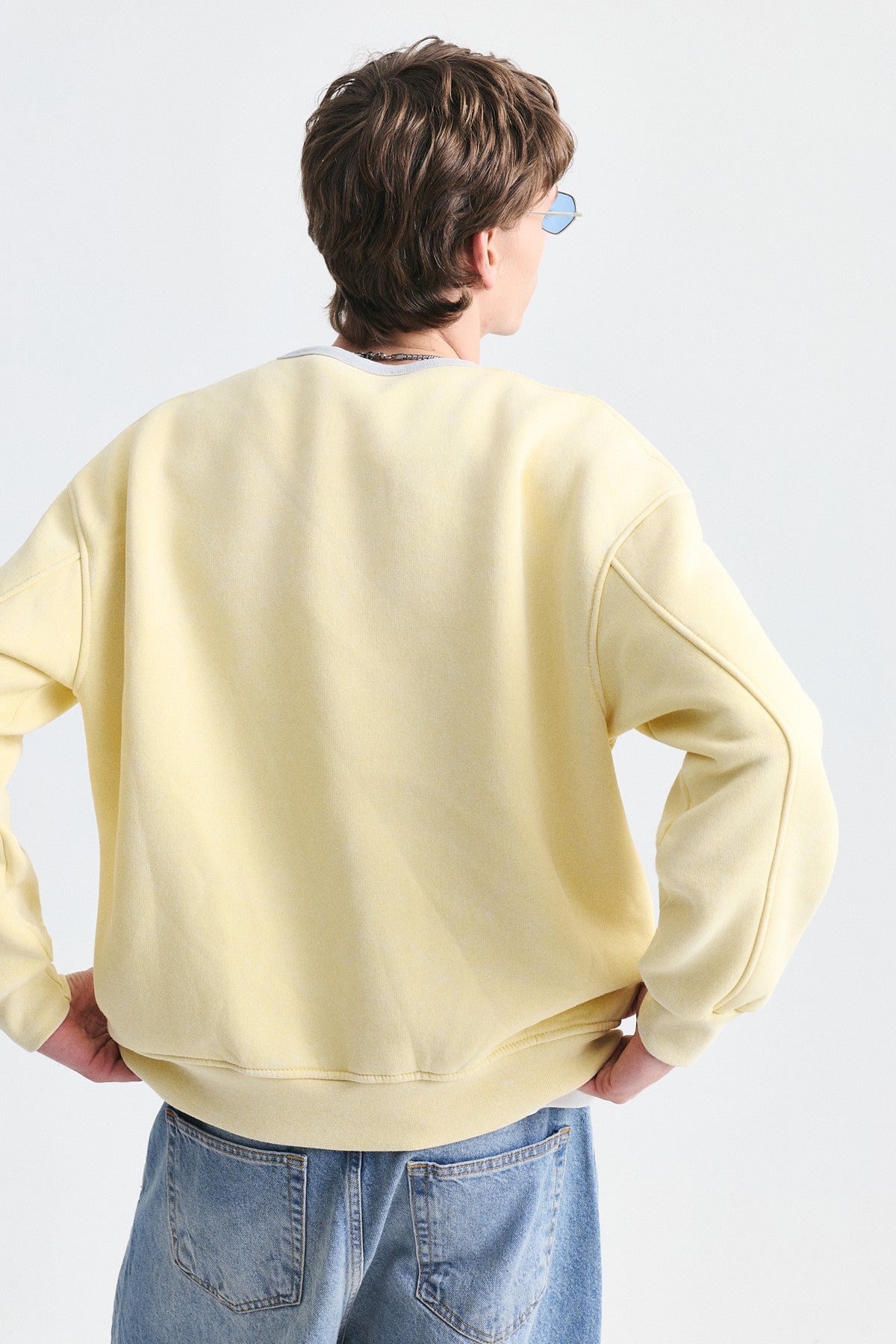 Boxy Fit Baskılı Sweatshirt
