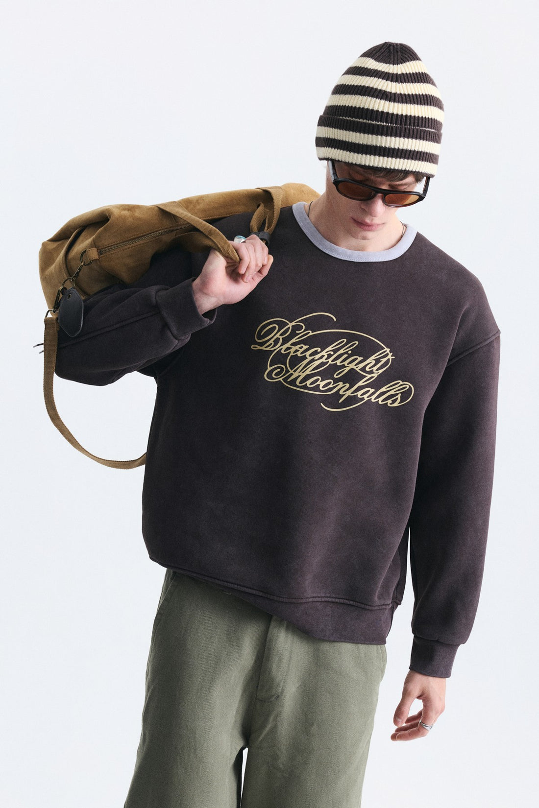Boxy Fit Baskılı Sweatshirt
