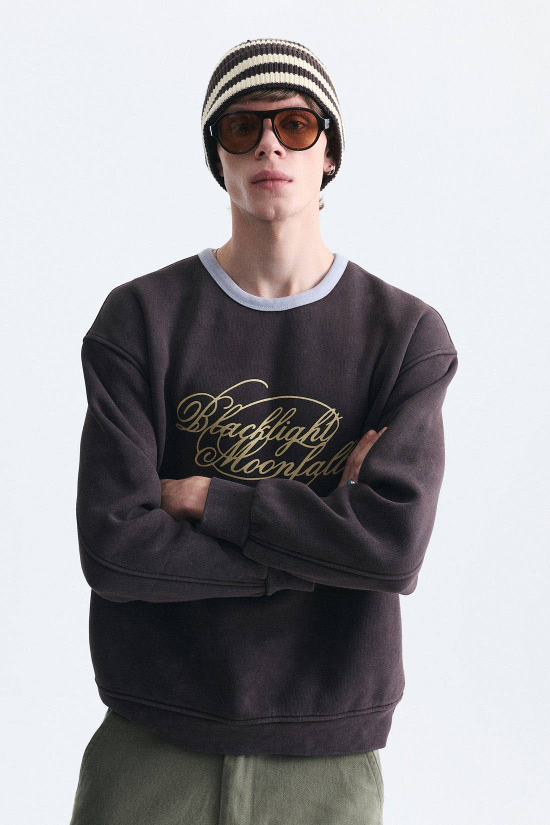 Boxy Fit Baskılı Sweatshirt