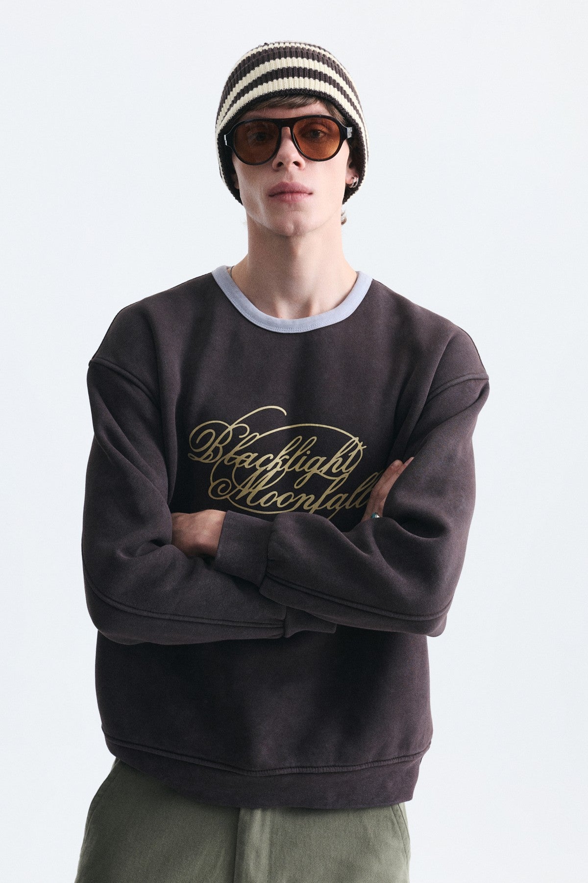 Boxy Fit Baskılı Sweatshirt