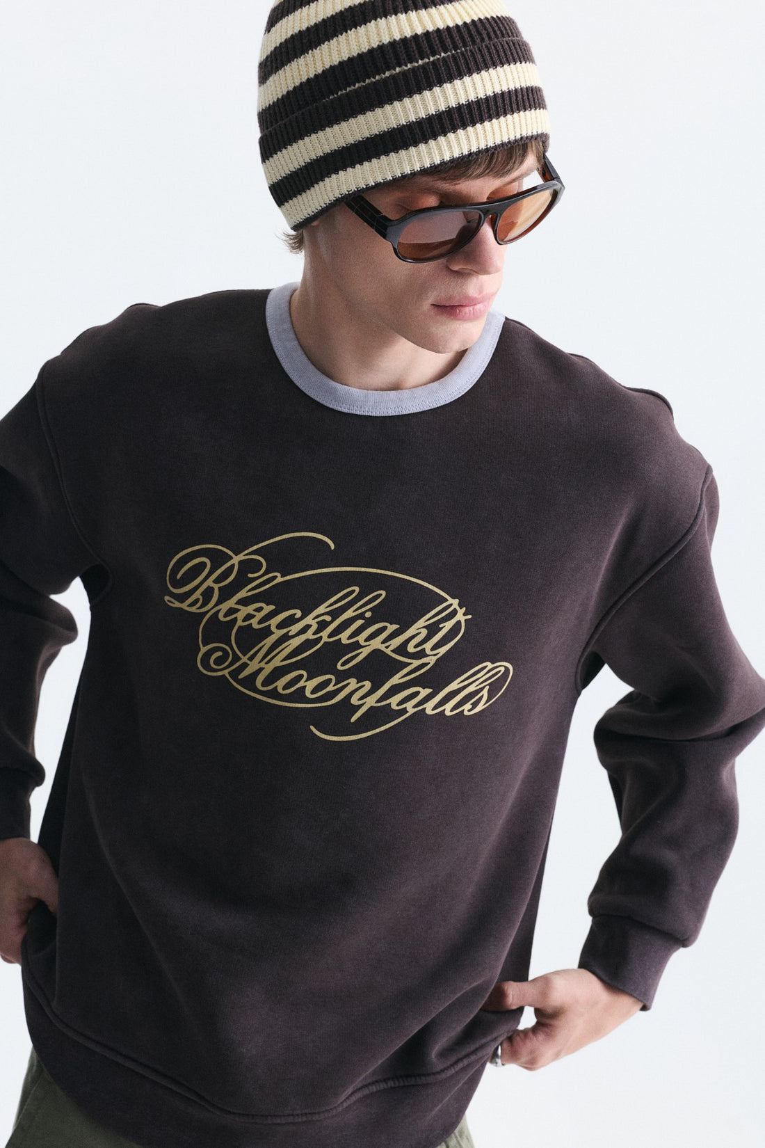 Boxy Fit Baskılı Sweatshirt