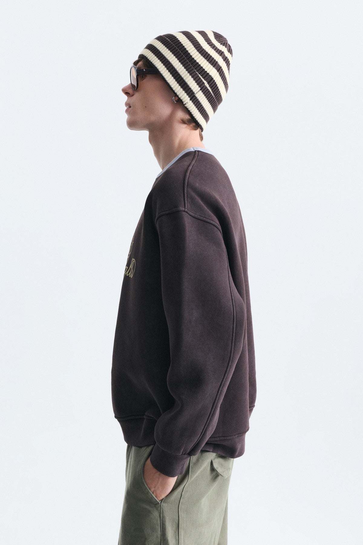 Boxy Fit Baskılı Sweatshirt