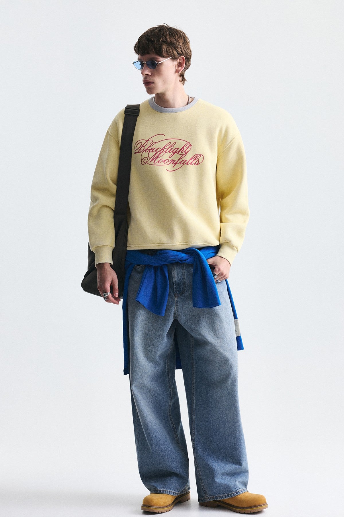 Boxy Fit Baskılı Sweatshirt