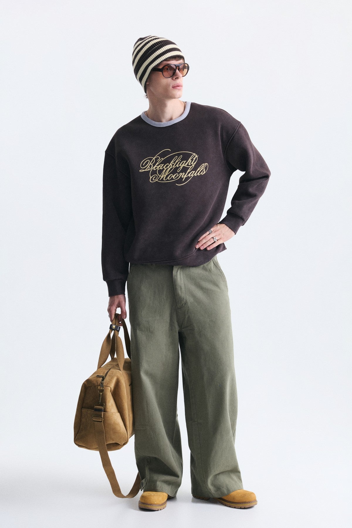 Boxy Fit Baskılı Sweatshirt