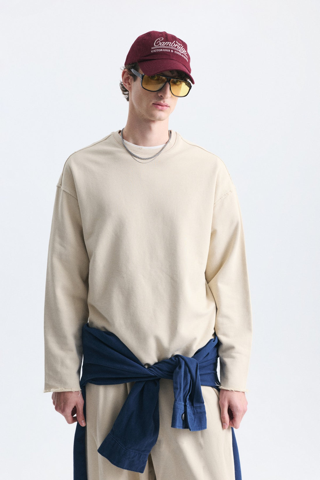 Dikiş Detaylı Oversize Sweatshirt