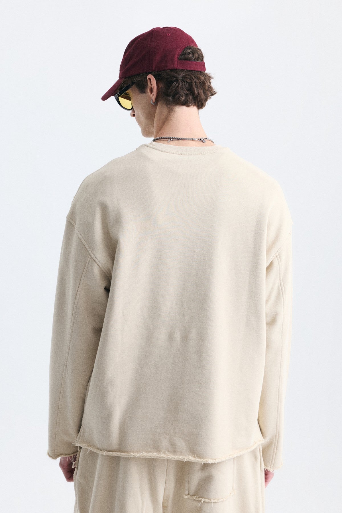 Dikiş Detaylı Oversize Sweatshirt