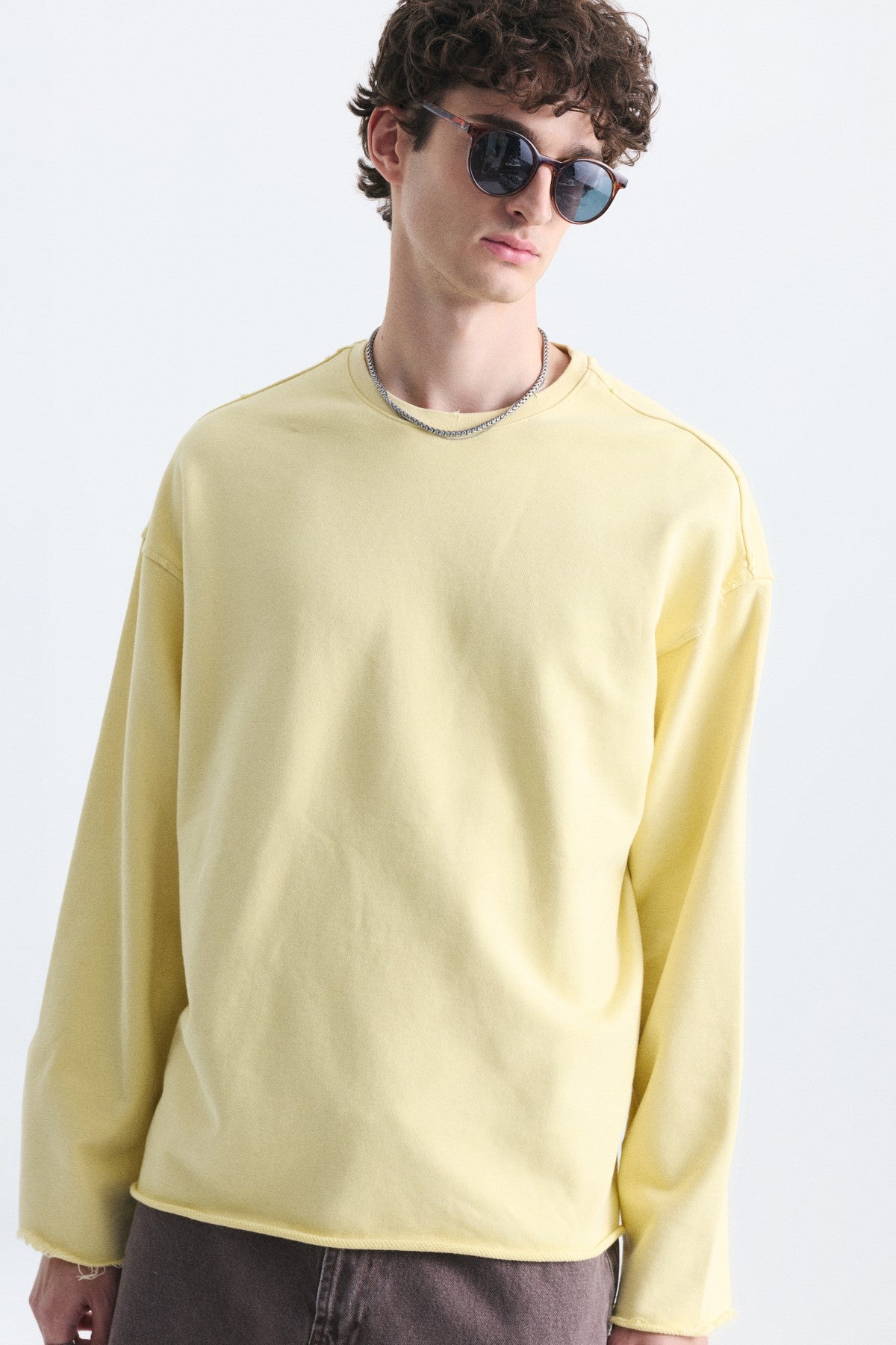 Dikiş Detaylı Oversize Sweatshirt