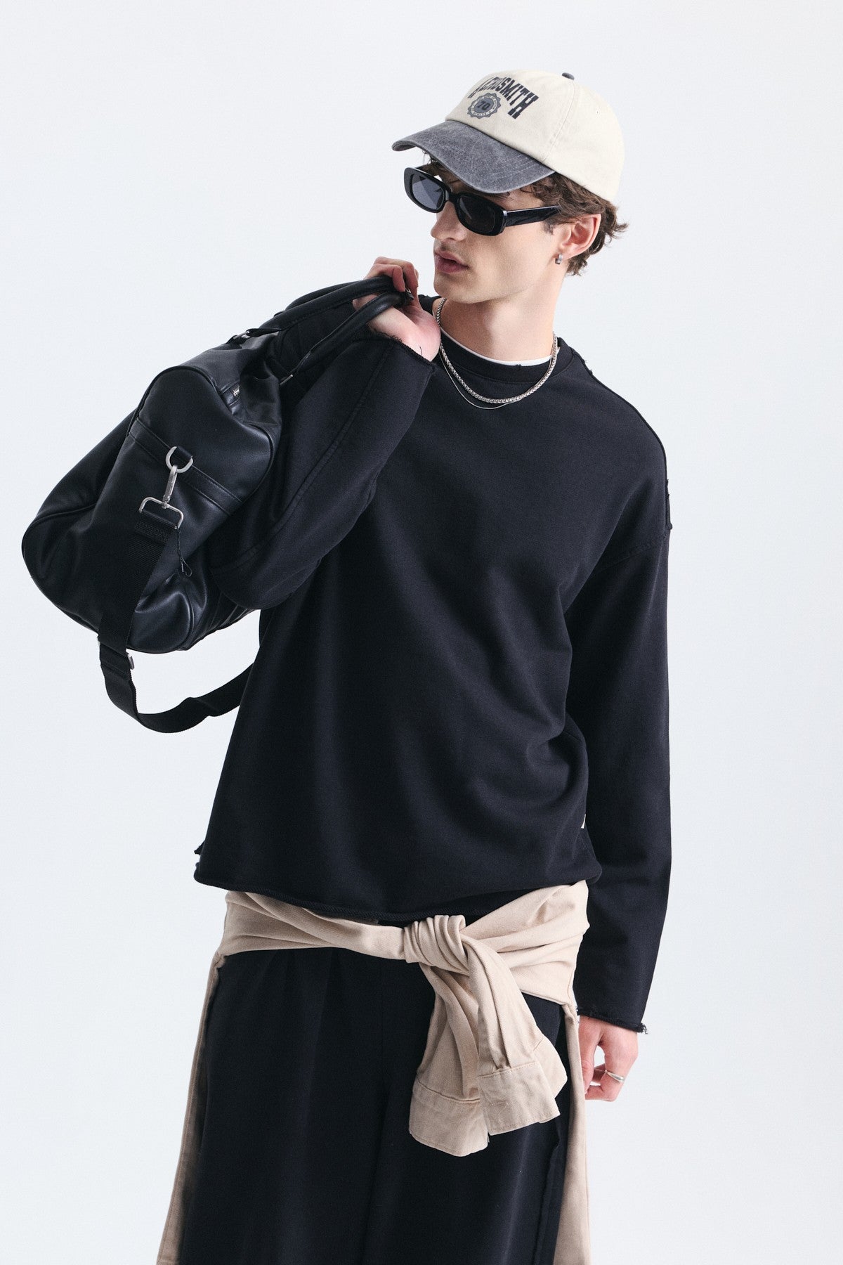 Dikiş Detaylı Oversize Sweatshirt