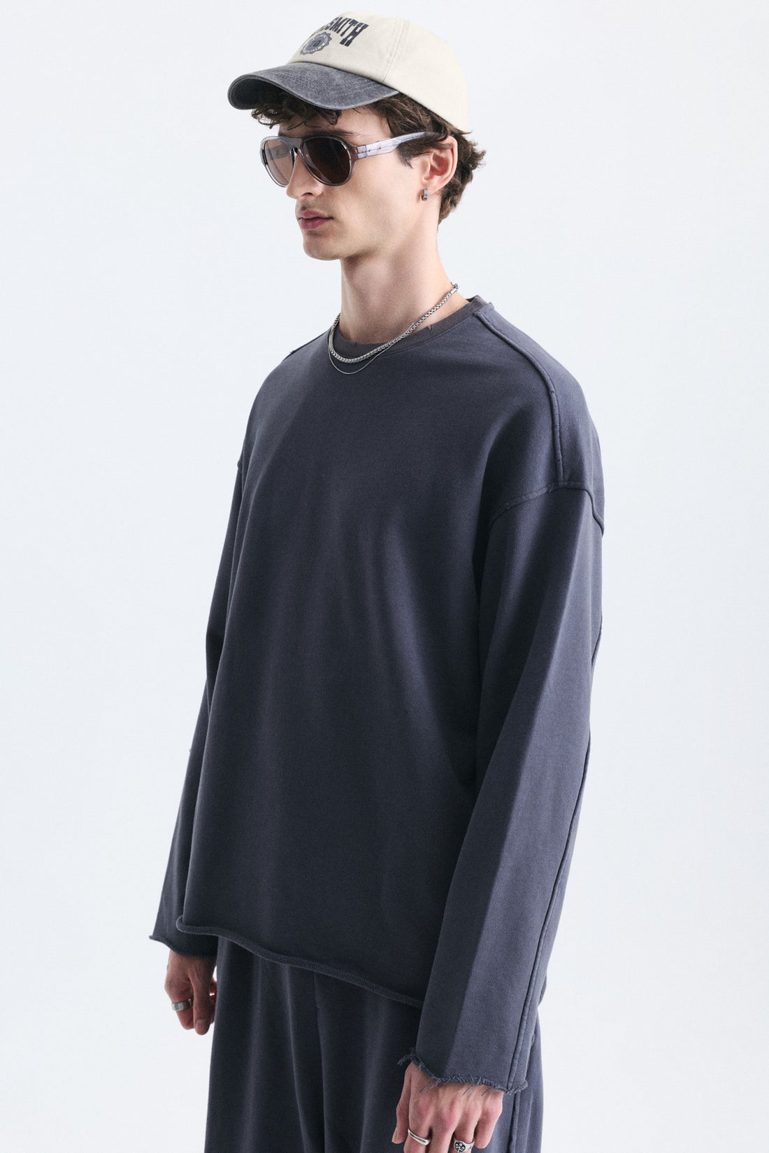 Dikiş Detaylı Oversize Sweatshirt