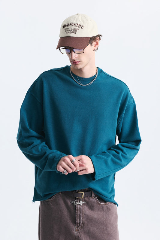 Dikiş Detaylı Oversize Sweatshirt
