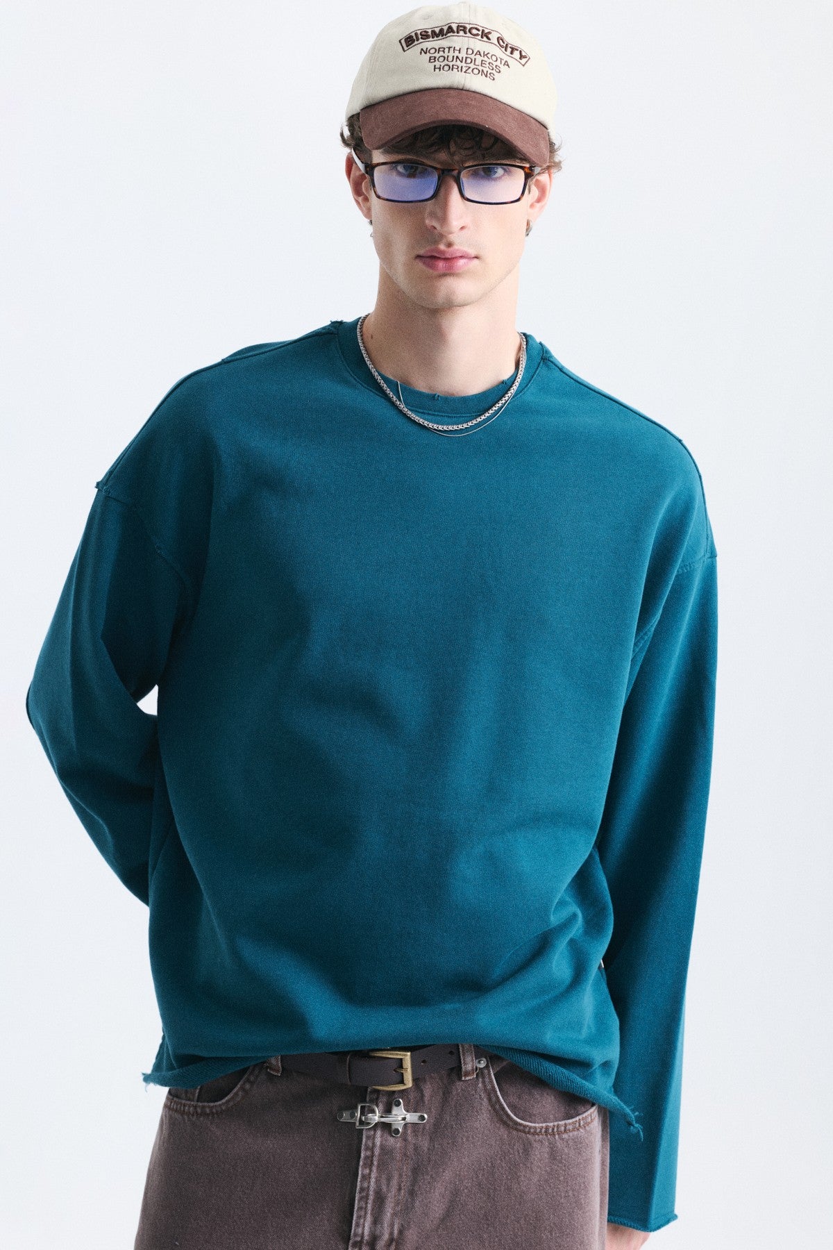 Dikiş Detaylı Oversize Sweatshirt