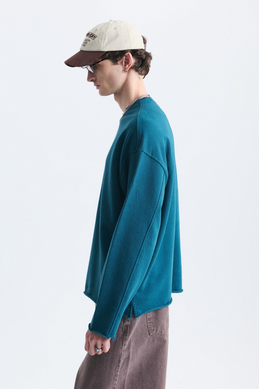 Dikiş Detaylı Oversize Sweatshirt