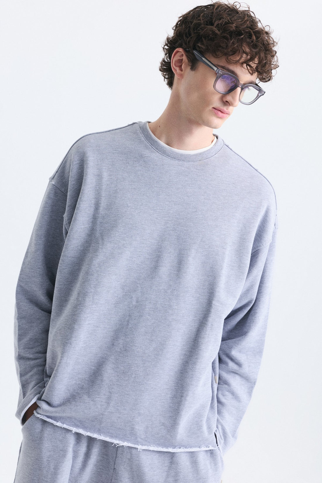 Dikiş Detaylı Oversize Sweatshirt