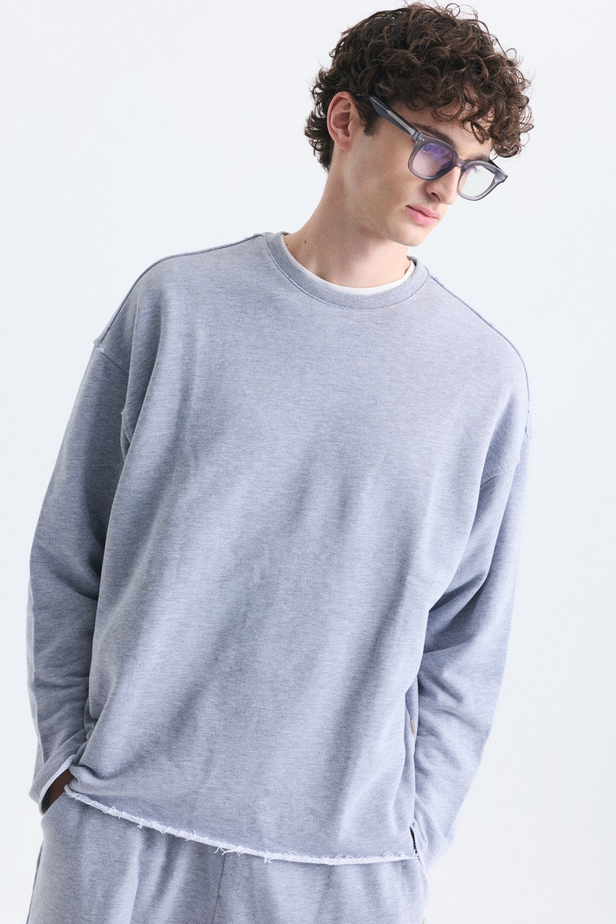 Dikiş Detaylı Oversize Sweatshirt