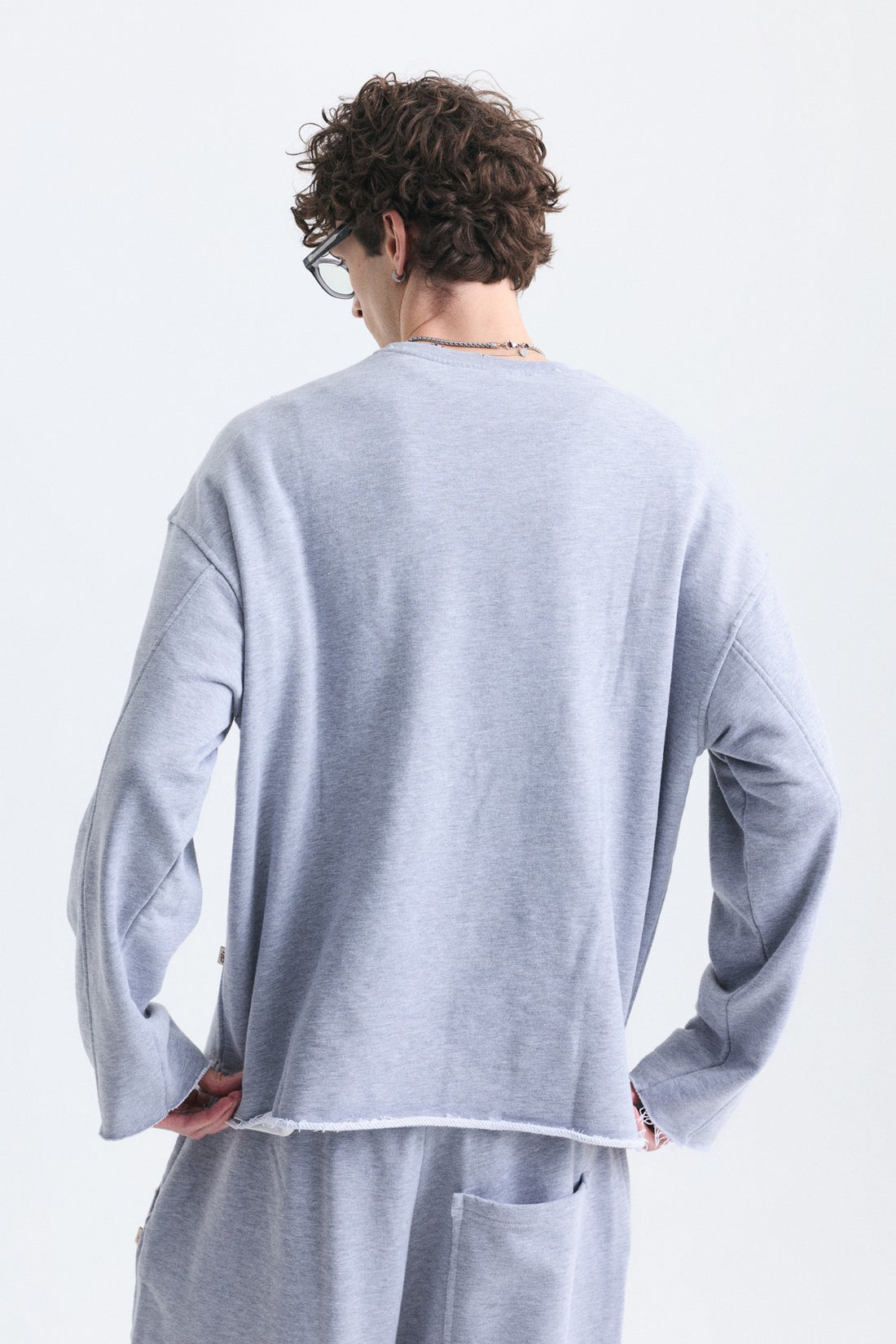 Dikiş Detaylı Oversize Sweatshirt