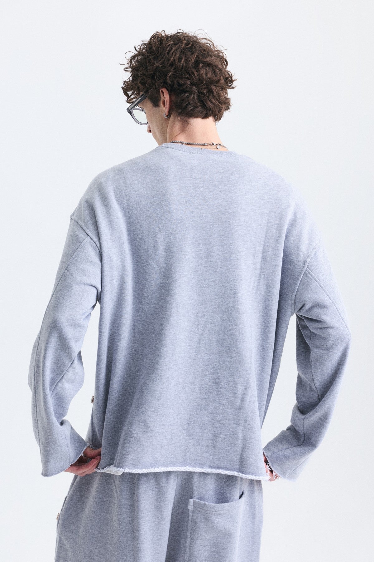 Dikiş Detaylı Oversize Sweatshirt