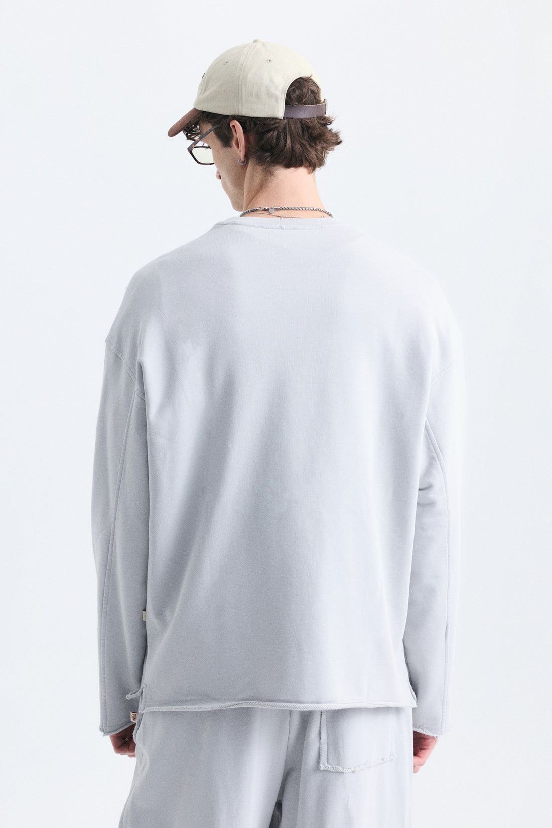 Dikiş Detaylı Oversize Sweatshirt