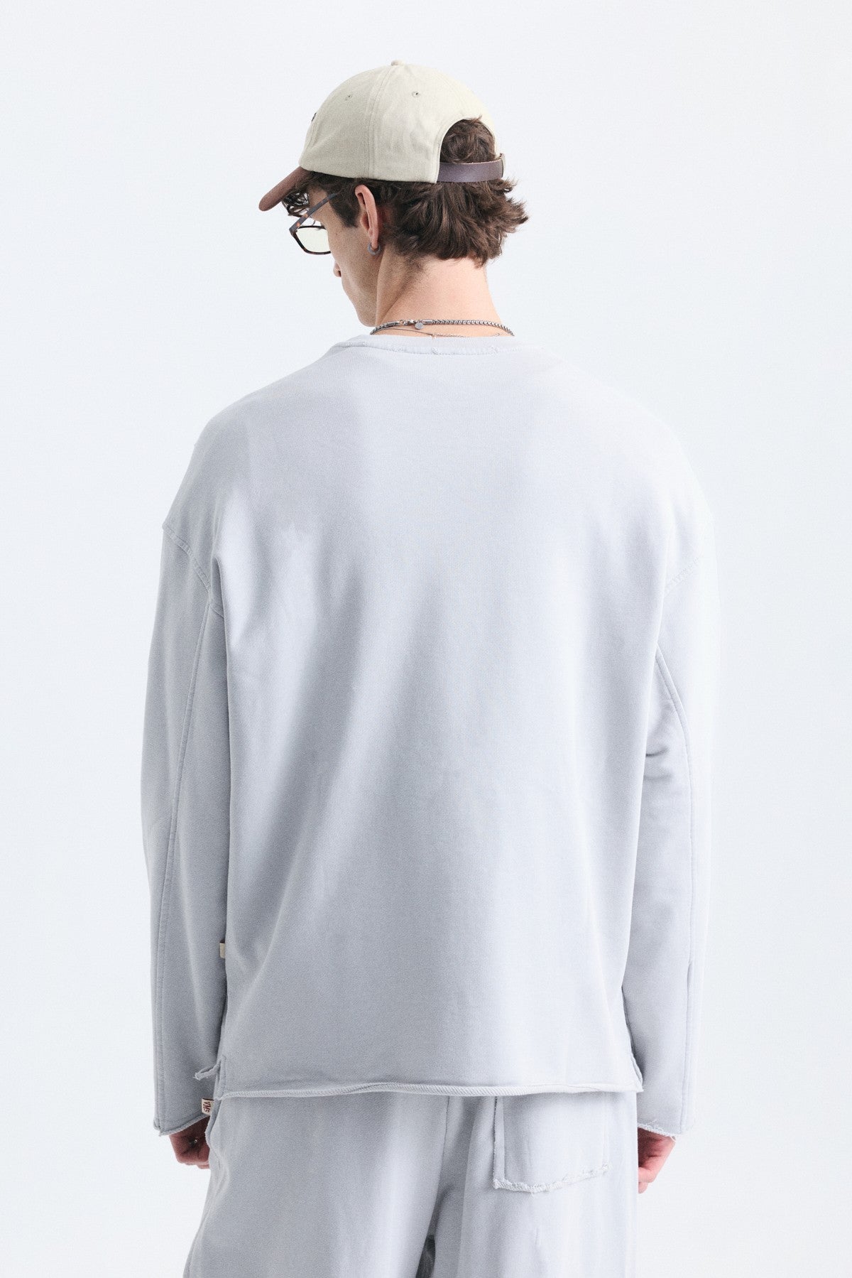 Dikiş Detaylı Oversize Sweatshirt