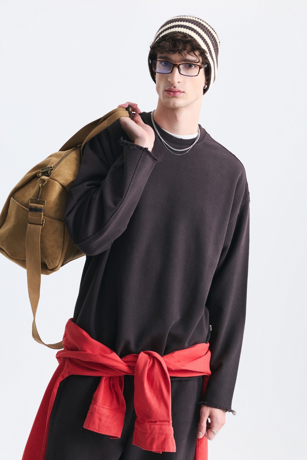 Dikiş Detaylı Oversize Sweatshirt