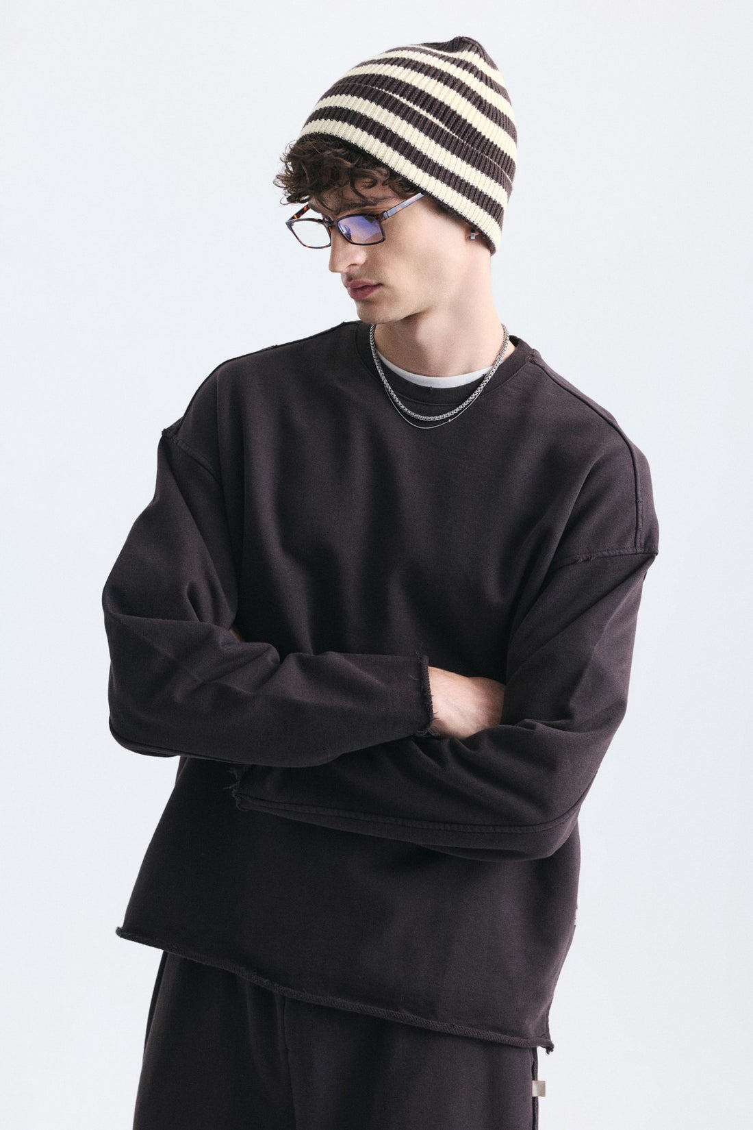 Dikiş Detaylı Oversize Sweatshirt