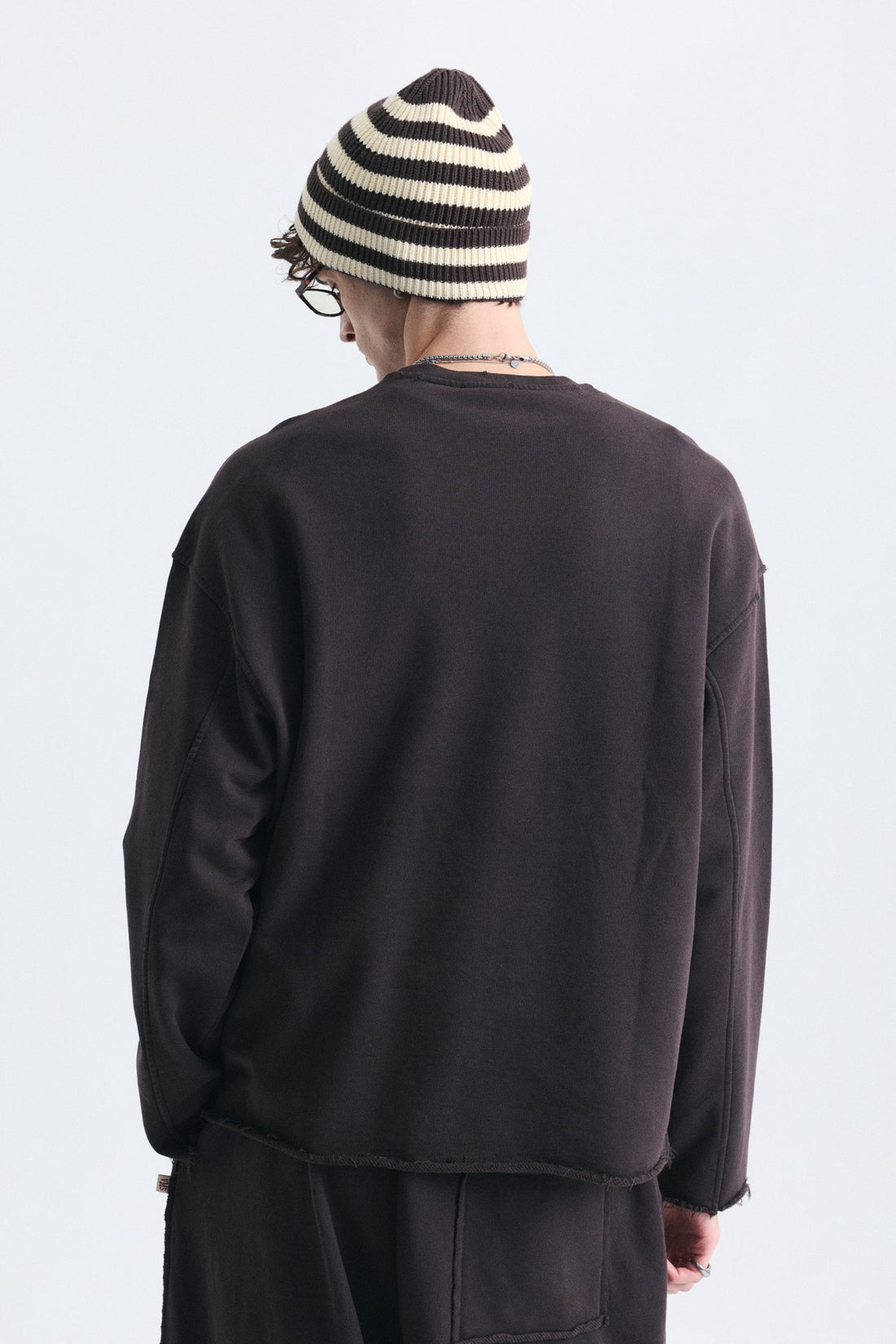 Dikiş Detaylı Oversize Sweatshirt