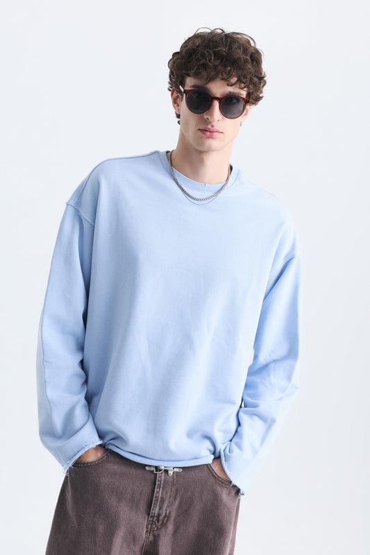 Dikiş Detaylı Oversize Sweatshirt
