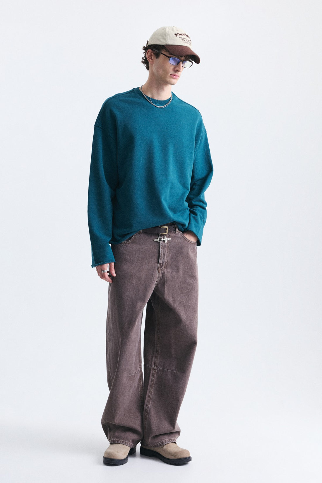 Dikiş Detaylı Oversize Sweatshirt