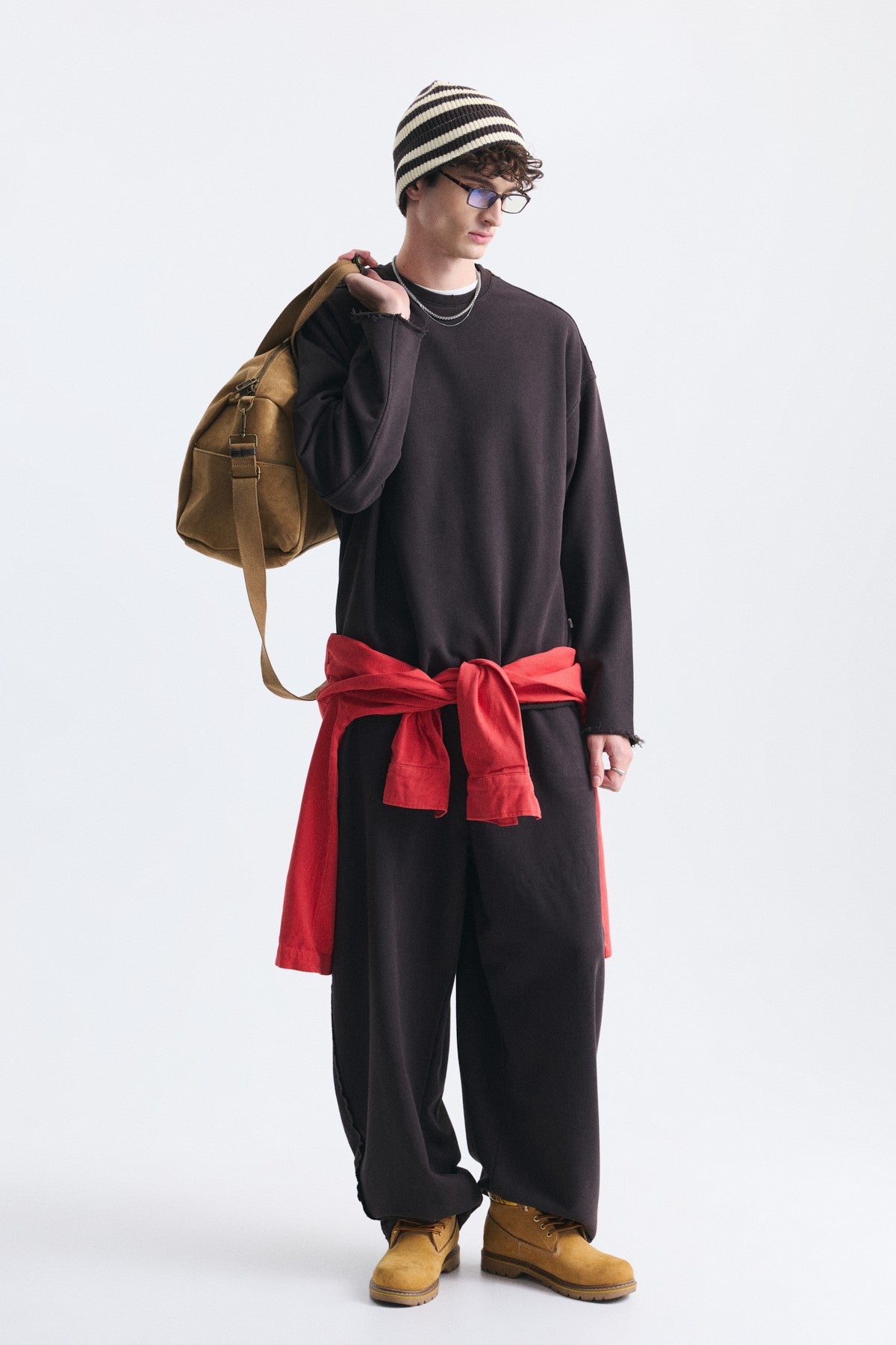 Dikiş Detaylı Oversize Sweatshirt
