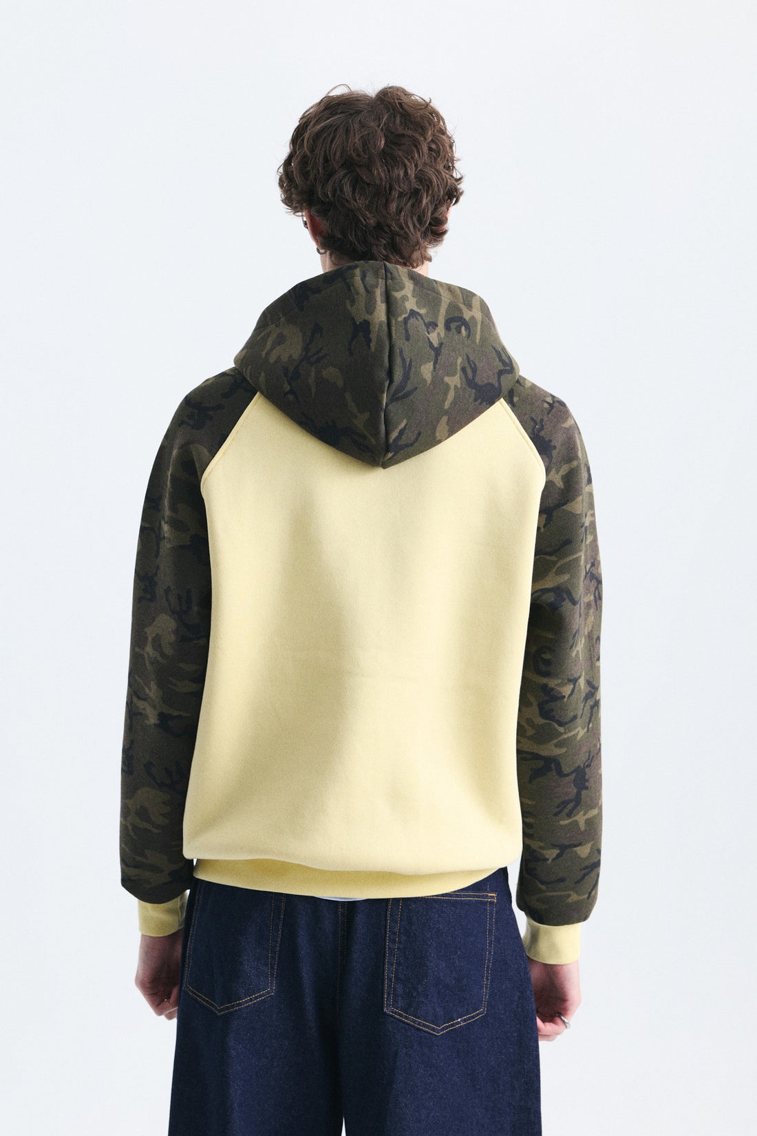 Kamuflaj Desenli Fermuarlı Sweatshirt