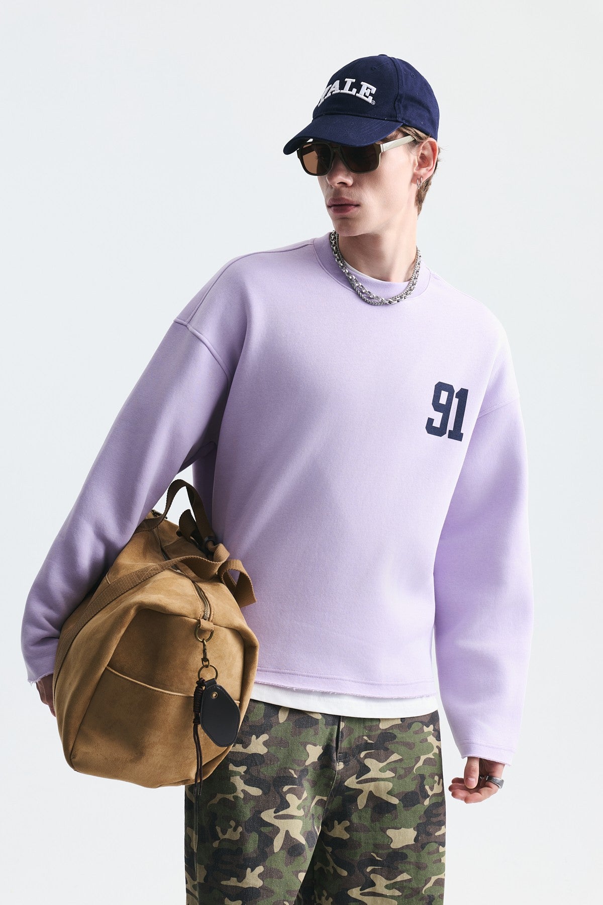 Oversize Baskılı Sweatshirt