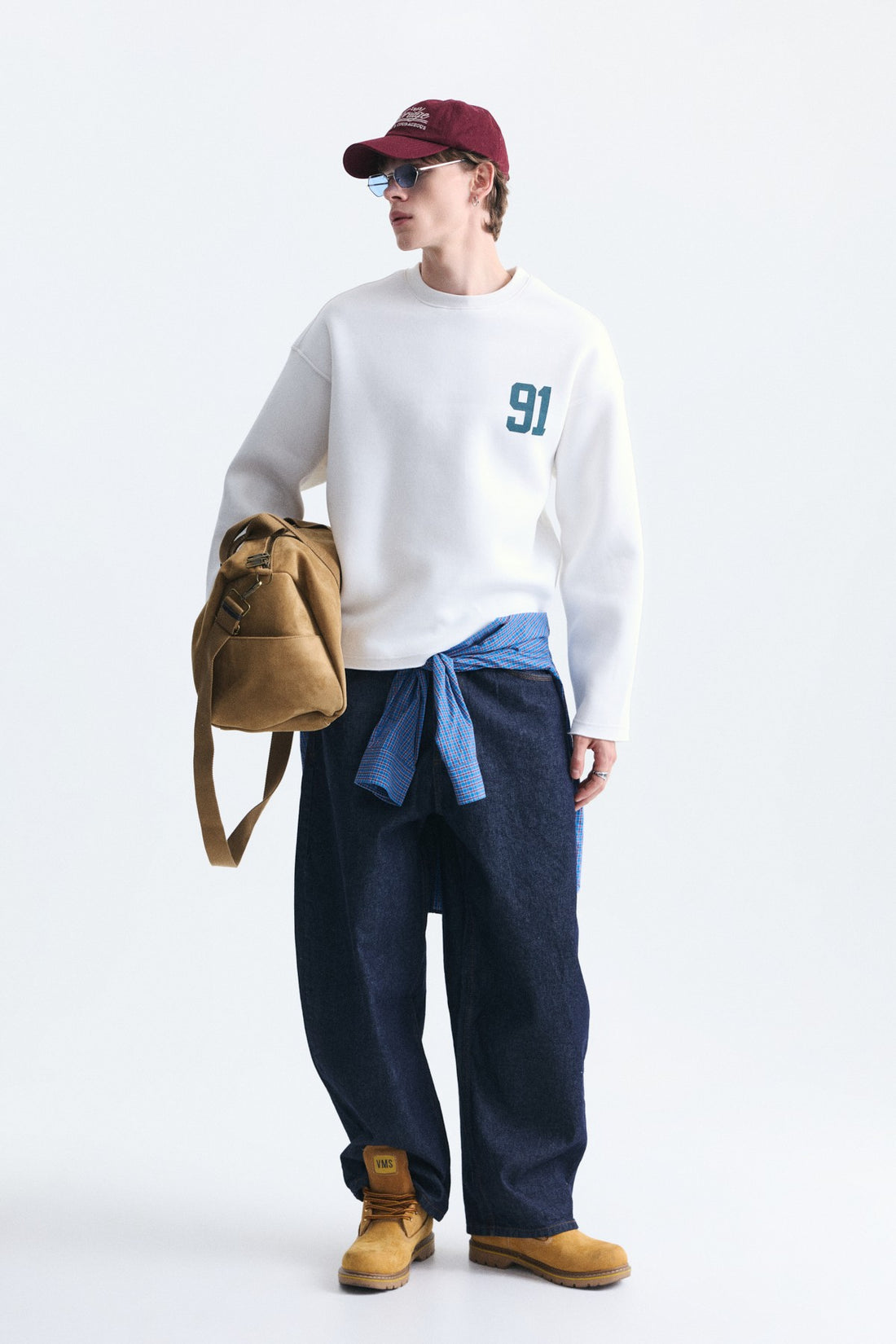 Oversize Baskılı Sweatshirt
