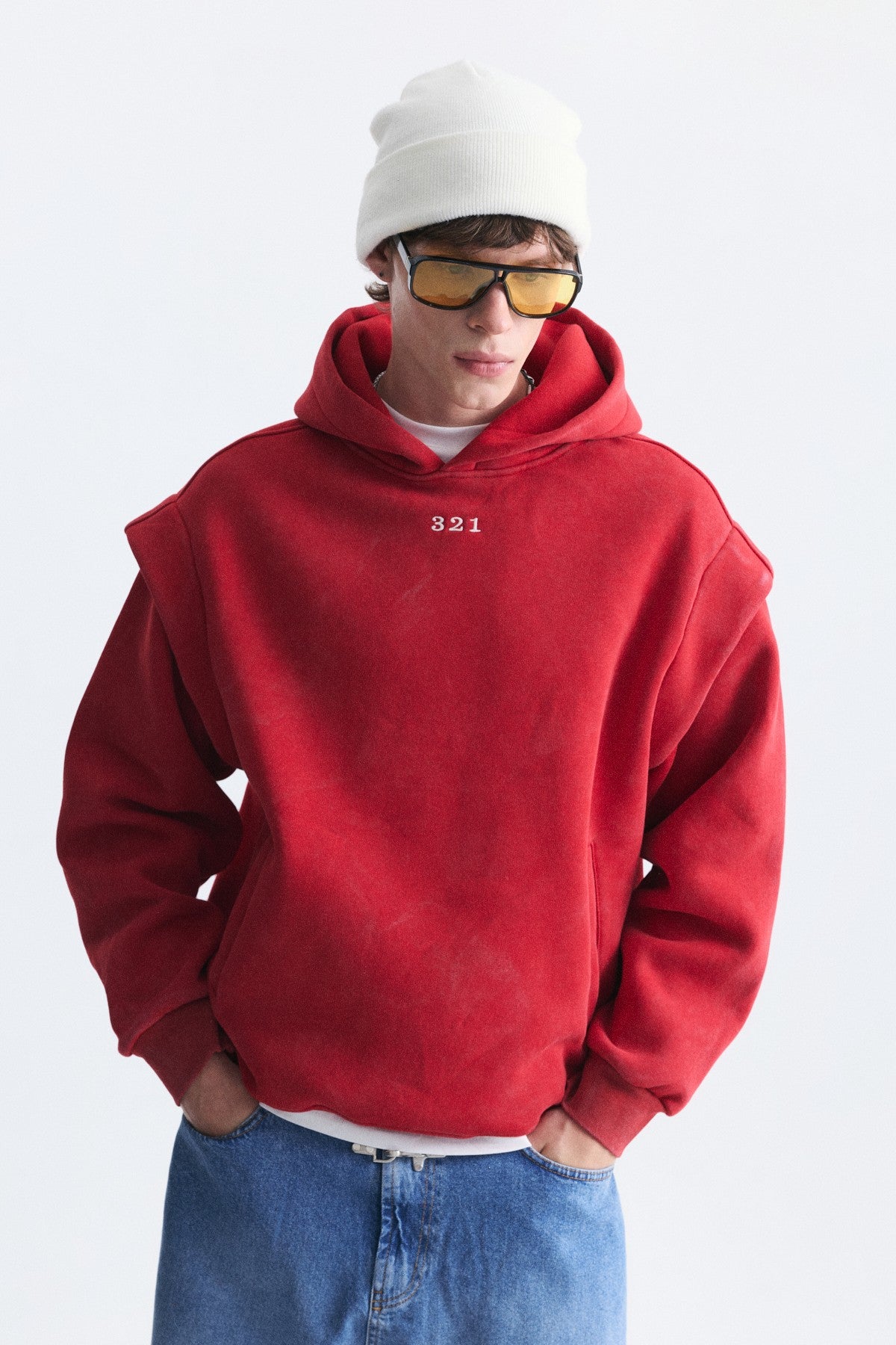 Oversize Yıkamalı Sweatshirt
