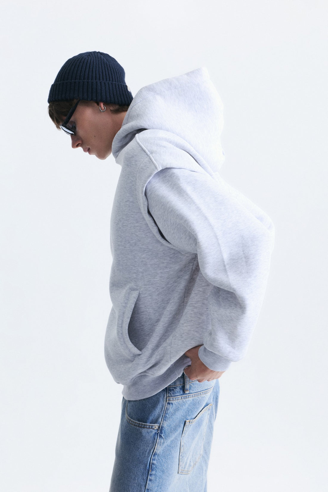 Oversize Yıkamalı Sweatshirt