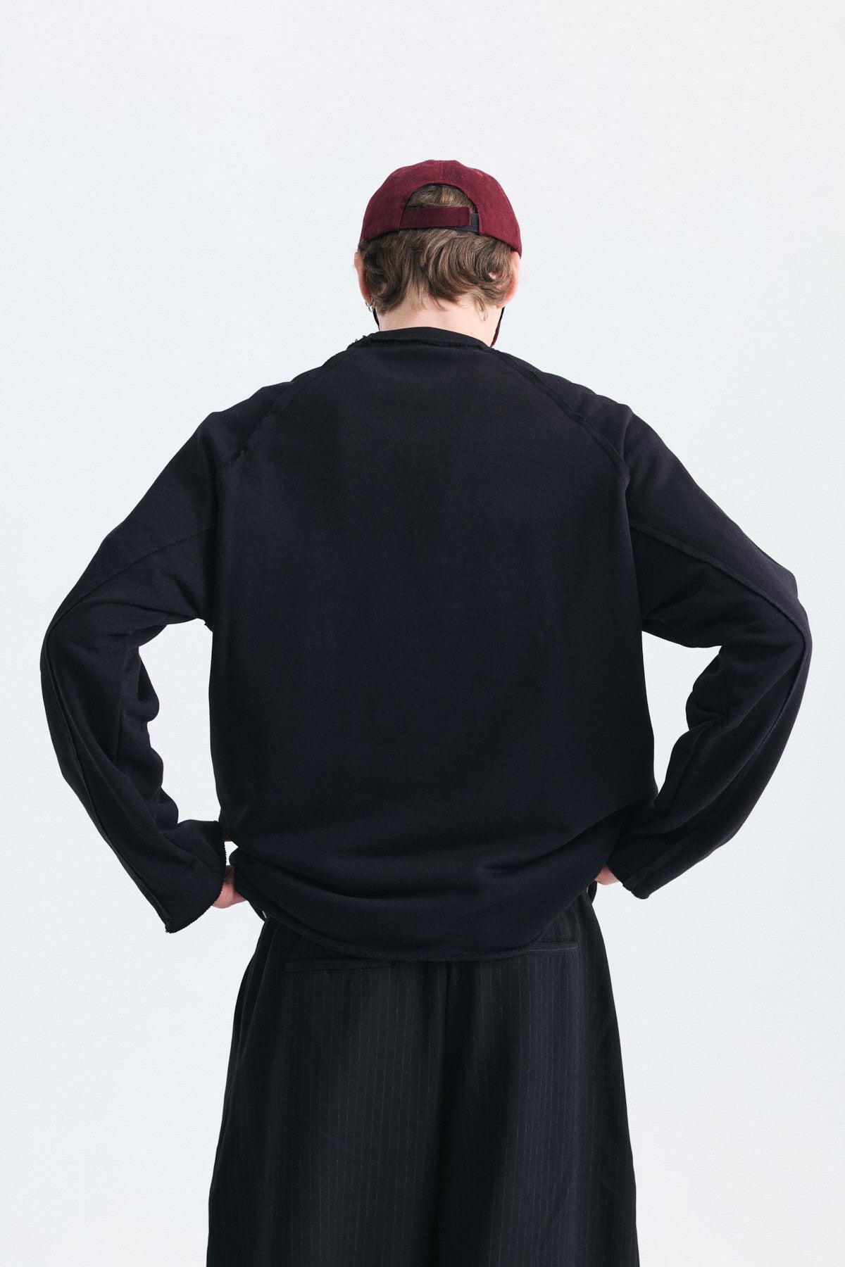 Oversize Rakam Baskılı Sweatshirt