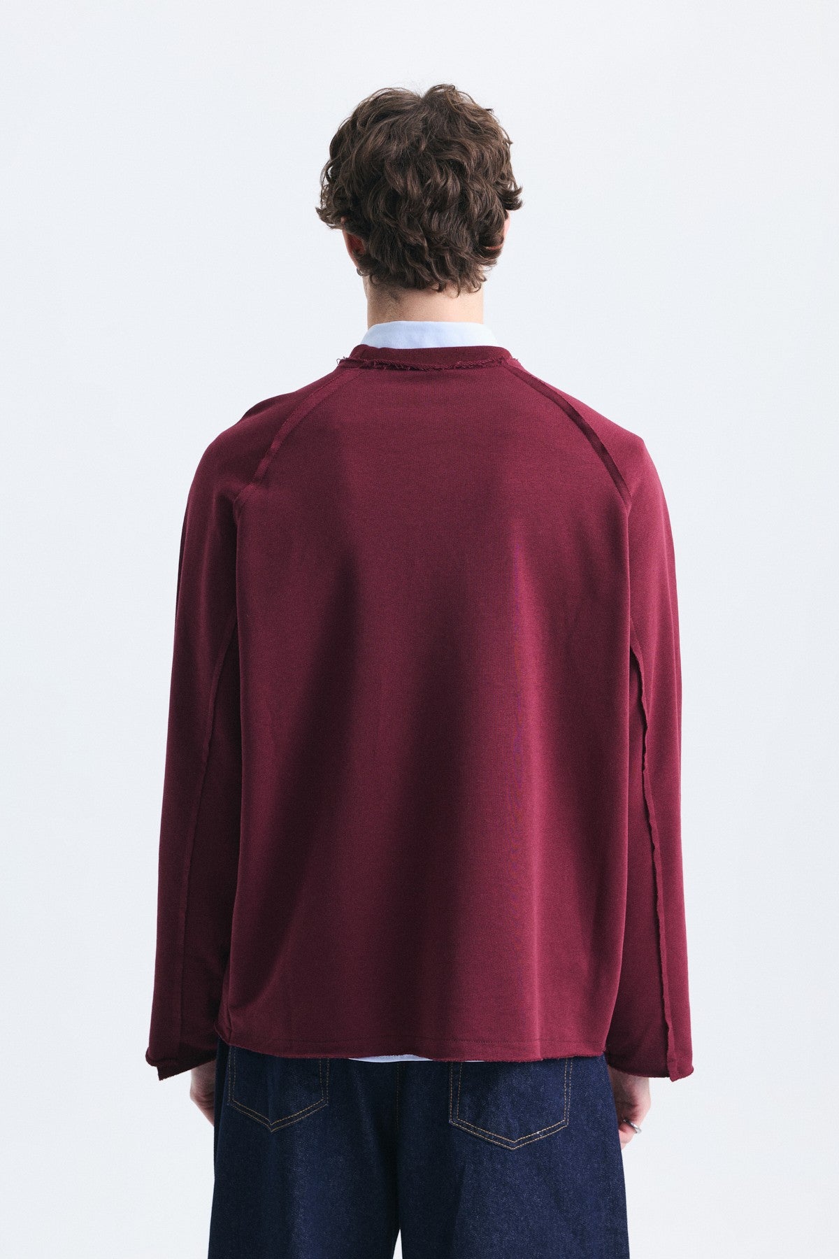 Oversize Rakam Baskılı Sweatshirt
