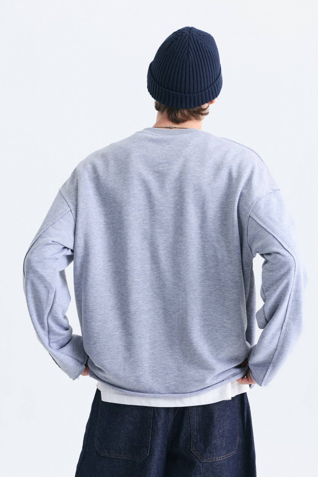 Oversize Yazılı Sweatshirt